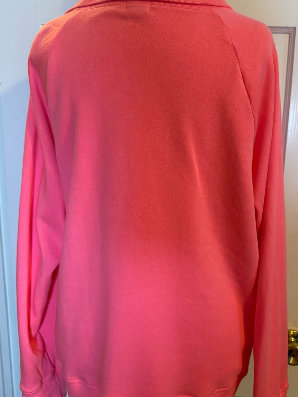 J. Crew Bubblegum Pink Button-Shoulder Sweatshirt/Sweater 2XL - Picture 4 of 6